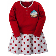 20-80604 Платье для девочки, 3-7 лет, бордовый 20-80604 Платье для девочки, 3-7 лет, бордовый